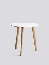 CPH Deux 220 Bord fra Hay - Ø 75 x H73 cm / Pearl white laminat / Matlakeret eg - Jacobsen Plus
