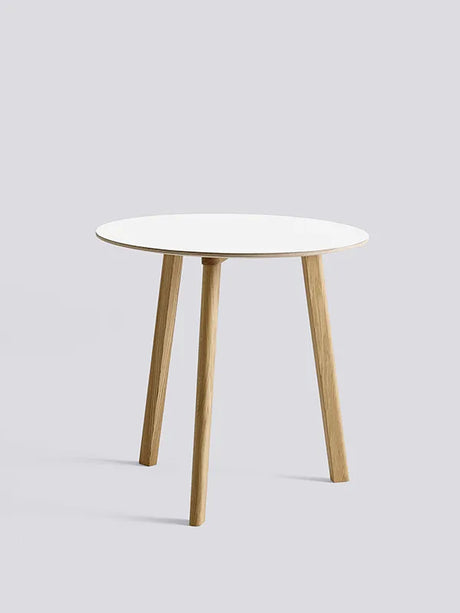 CPH Deux 220 Bord fra Hay - Ø 75 x H73 cm / Pearl white laminat / Matlakeret eg - Jacobsen Plus