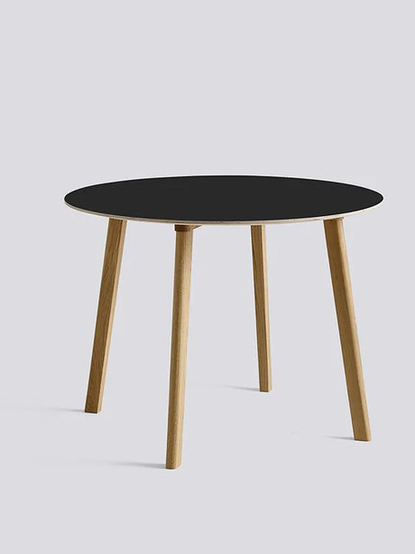 CPH Deux 220 Bord fra Hay - Ø 98 x H73 cm / Ink black laminat / Matlakeret eg - Jacobsen Plus