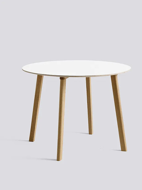 CPH Deux 220 Bord fra Hay - Ø 98 x H73 cm / Pearl white laminat / Matlakeret eg - Jacobsen Plus