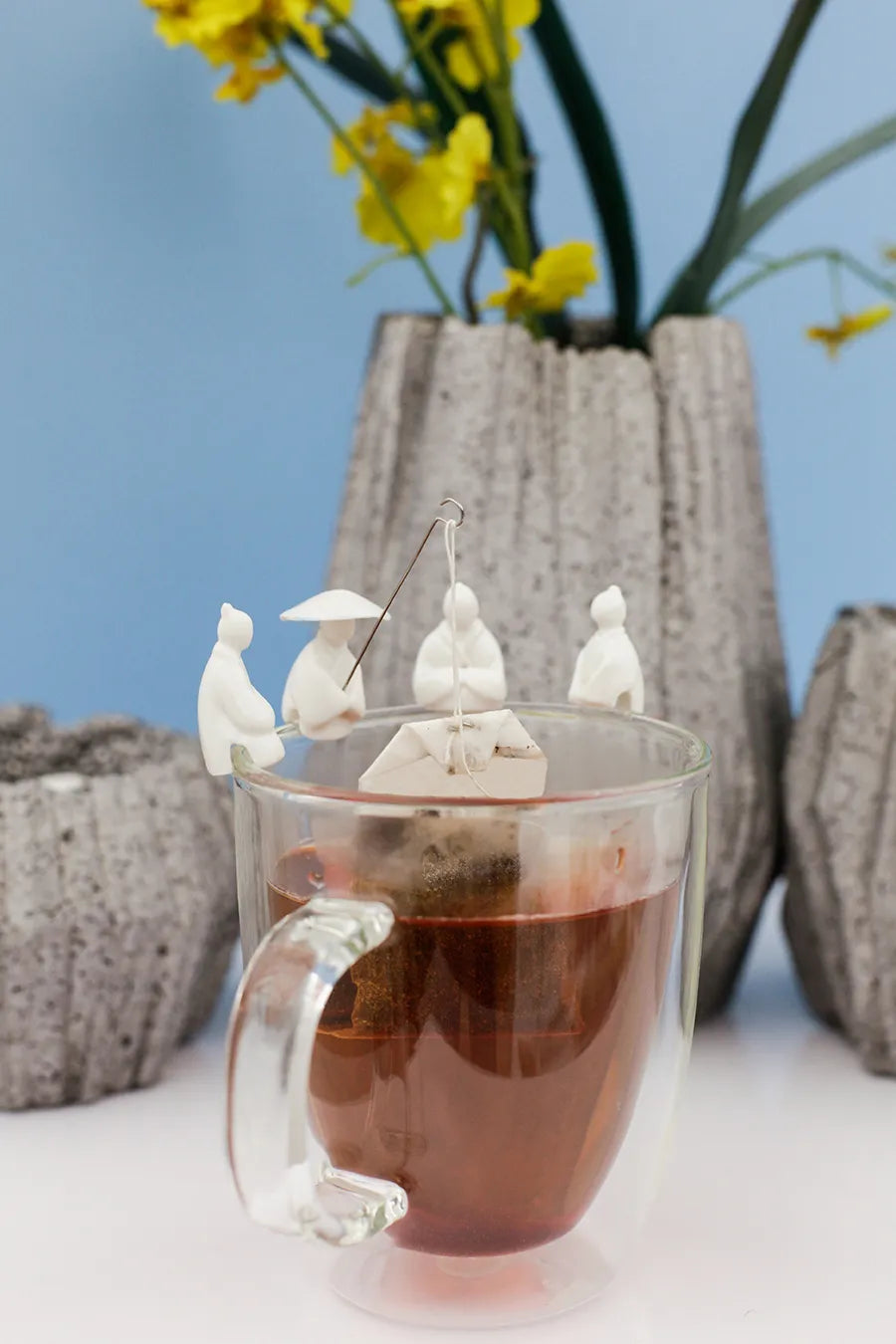 Kikkerland Fisherman Tea Holder, 4 stk.