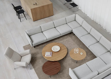 Wegner Ox Table fra Fredericia Furniture - Ø80 cm / Eg - oliebehandlet / H: 35 cm - Jacobsen Plus