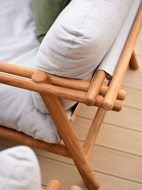 Sticks Loungestol, teak fra Cane-line - Sand, Cane-line Natté - Jacobsen Plus