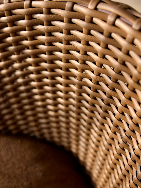 Coast Loungestol med. Swivel, umber brown fra Cane-line - Umber Brown, Cane-line Rise - Jacobsen Plus
