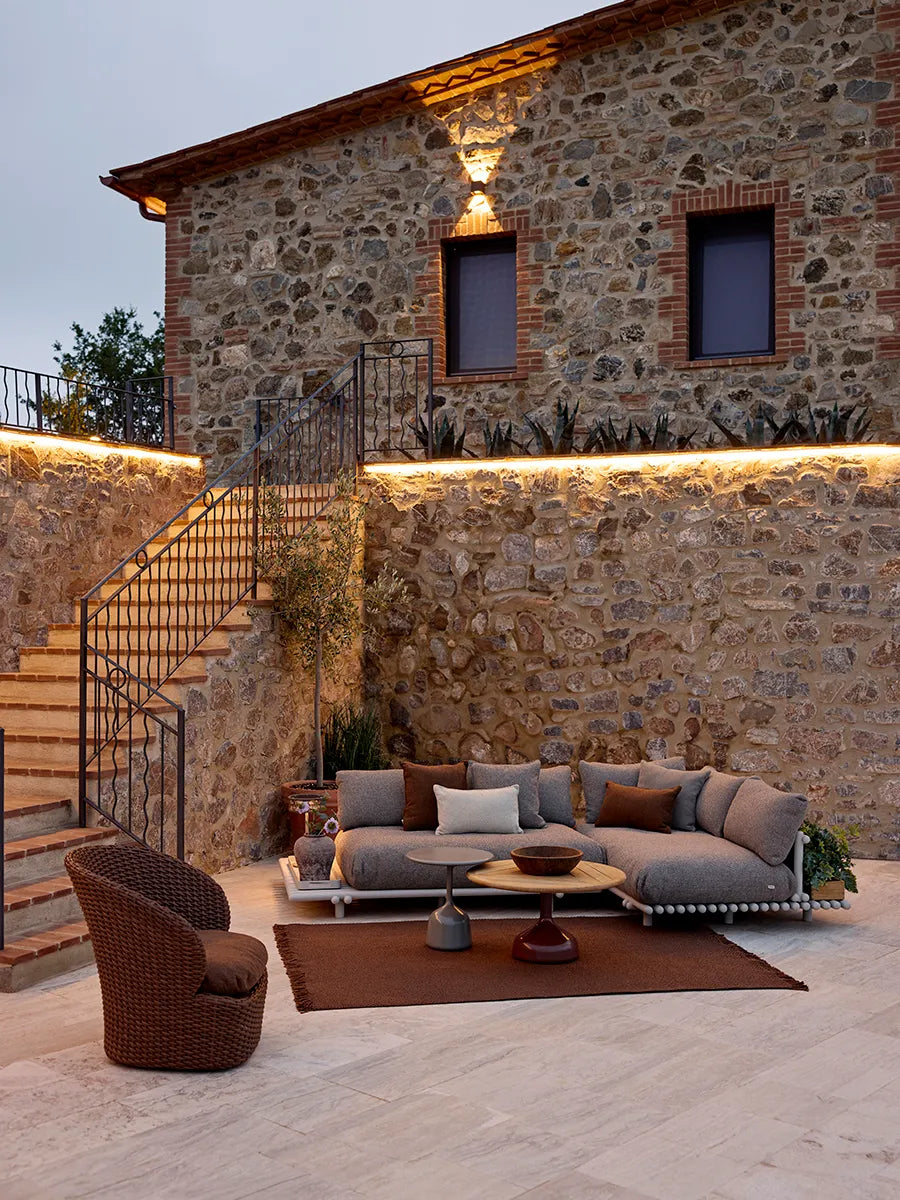 Coast Loungestol med. Swivel, umber brown fra Cane-line - 4 - Jacobsen Plus