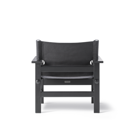 The Canvas Chair, sortlakeret eg sort canvas af Børge Mogensen - 4 - Jacobsen Plus