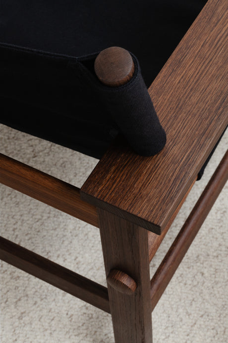 The Canvas Chair, røget eg sort canvas af Børge Mogensen - 4 - Jacobsen Plus