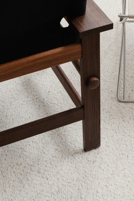 The Canvas Chair, røget eg sort canvas af Børge Mogensen - 5 - Jacobsen Plus