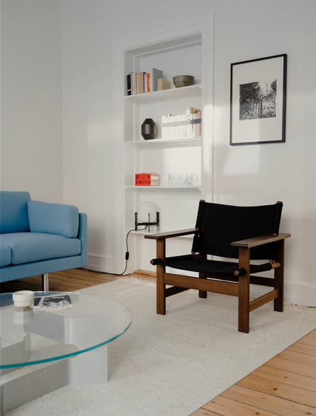 The Canvas Chair, røget eg sort canvas af Børge Mogensen - 2 - Jacobsen Plus