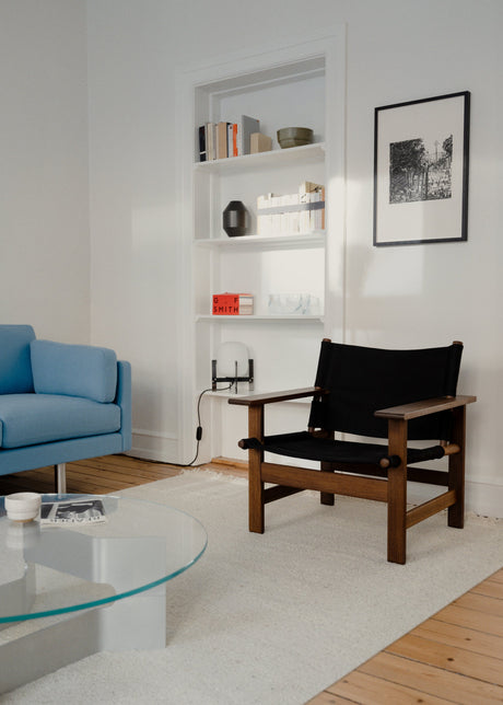 The Canvas Chair, sortlakeret eg sort canvas af Børge Mogensen - 2 - Jacobsen Plus