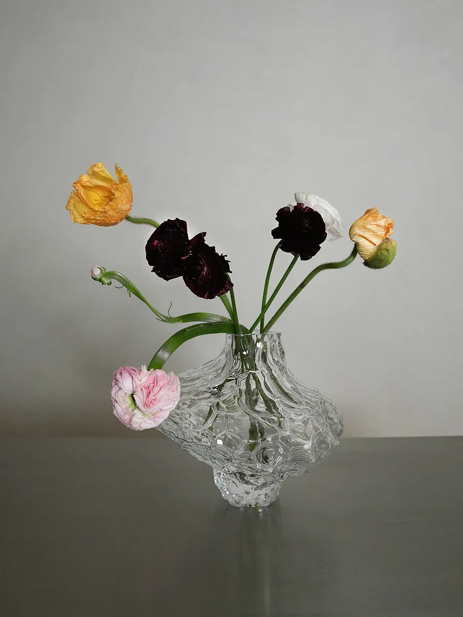 Canyon Vase Large, clear fra Hein studio