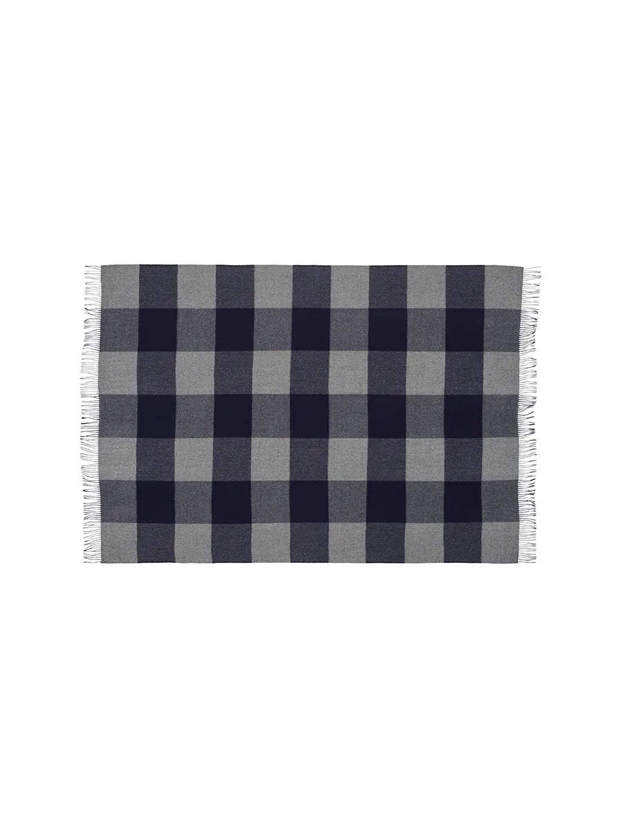 Caracas Plaid, marina fra Silkeborg Uldspinderi - 2 - Jacobsen Plus