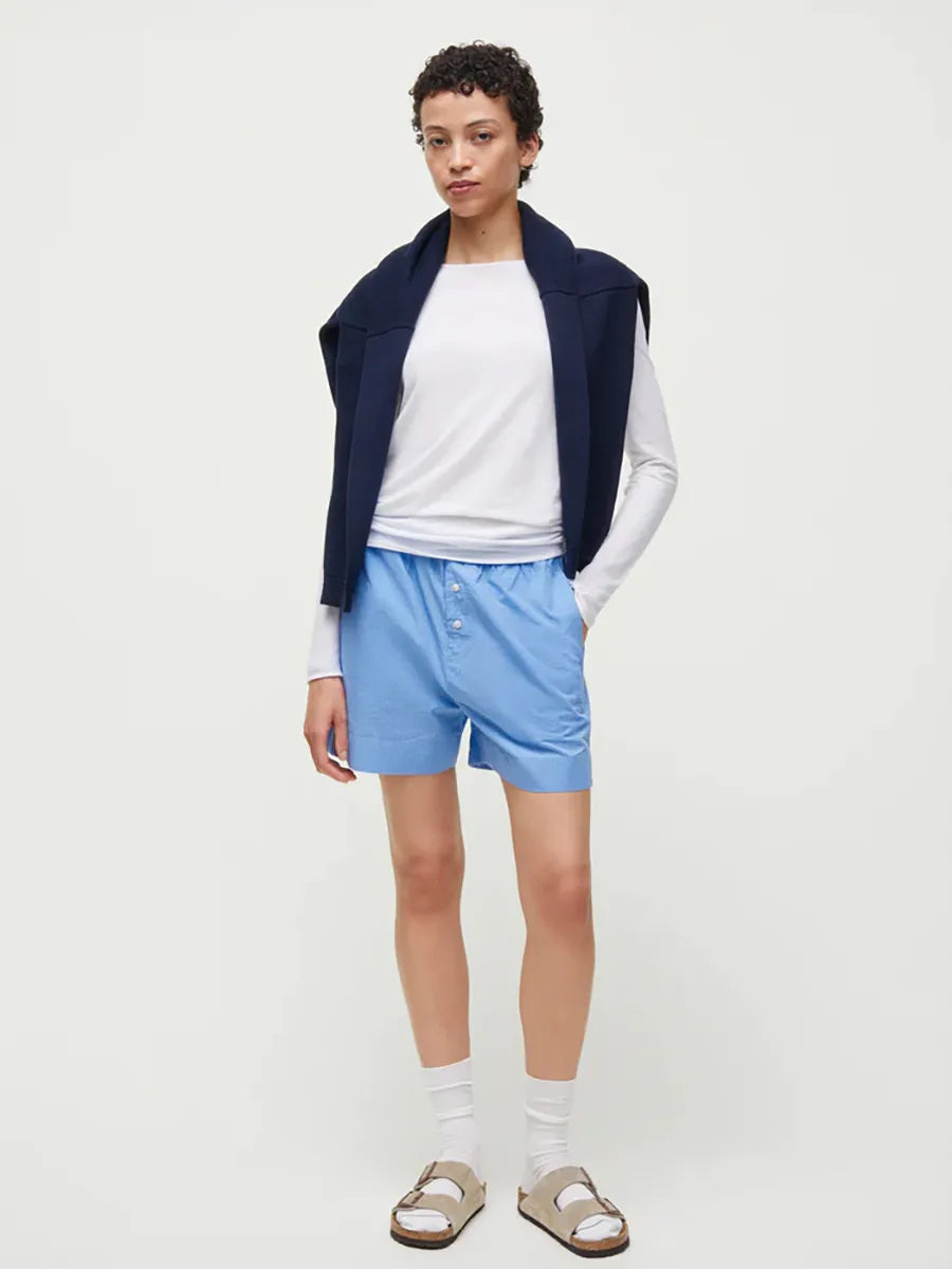 Casual Shorts, check mix blue fra Aiayu - 2 - Jacobsen Plus