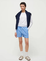 Casual Shorts, check mix blue fra Aiayu - 2 - Jacobsen Plus
