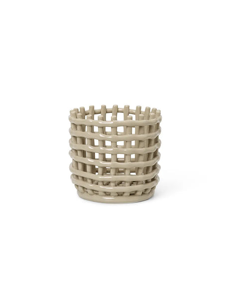 Ceramic Basket, small fra Ferm Living - Cashmere - Jacobsen Plus