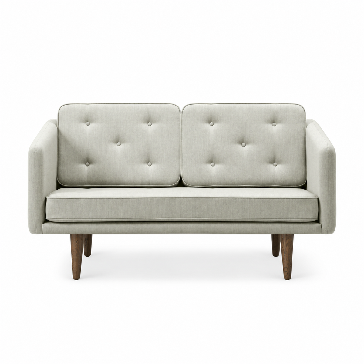 No. 1 Sofa 2-personers, Mood af Børge Mogensen - Mood 1101 - Røget eg bejdset - Jacobsen Plus