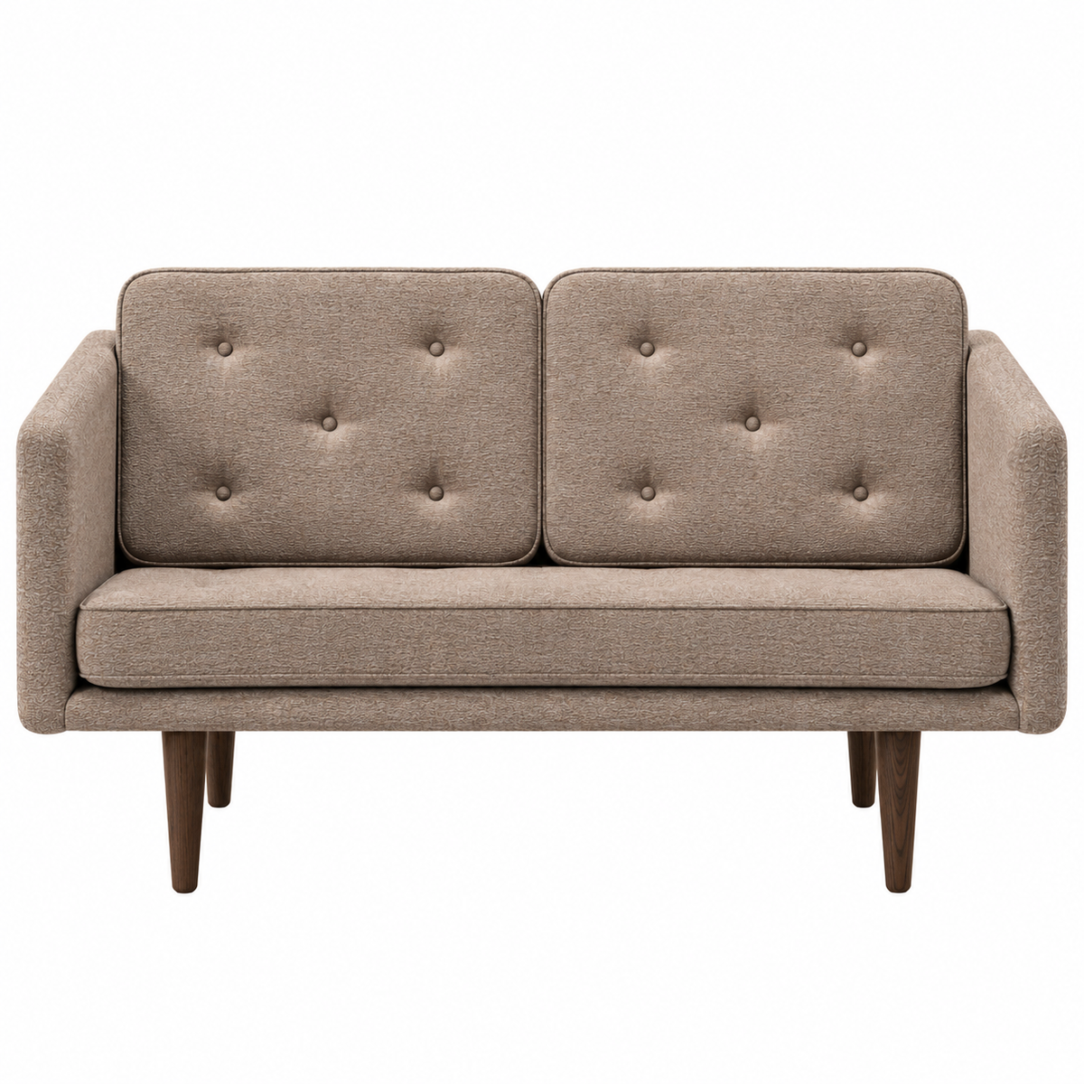 No. 1 Sofa 2-personers, Mood af Børge Mogensen - Mood 1103 - Røget eg bejdset - Jacobsen Plus