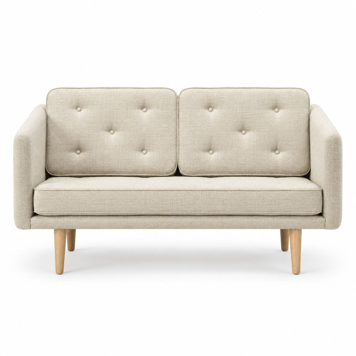 No. 1 Sofa 2-personers, Mood af Børge Mogensen - Mood 1104 - Olieret eg - Jacobsen Plus