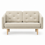 No. 1 Sofa 2-personers, Mood af Børge Mogensen - Mood 1104 - Olieret eg - Jacobsen Plus