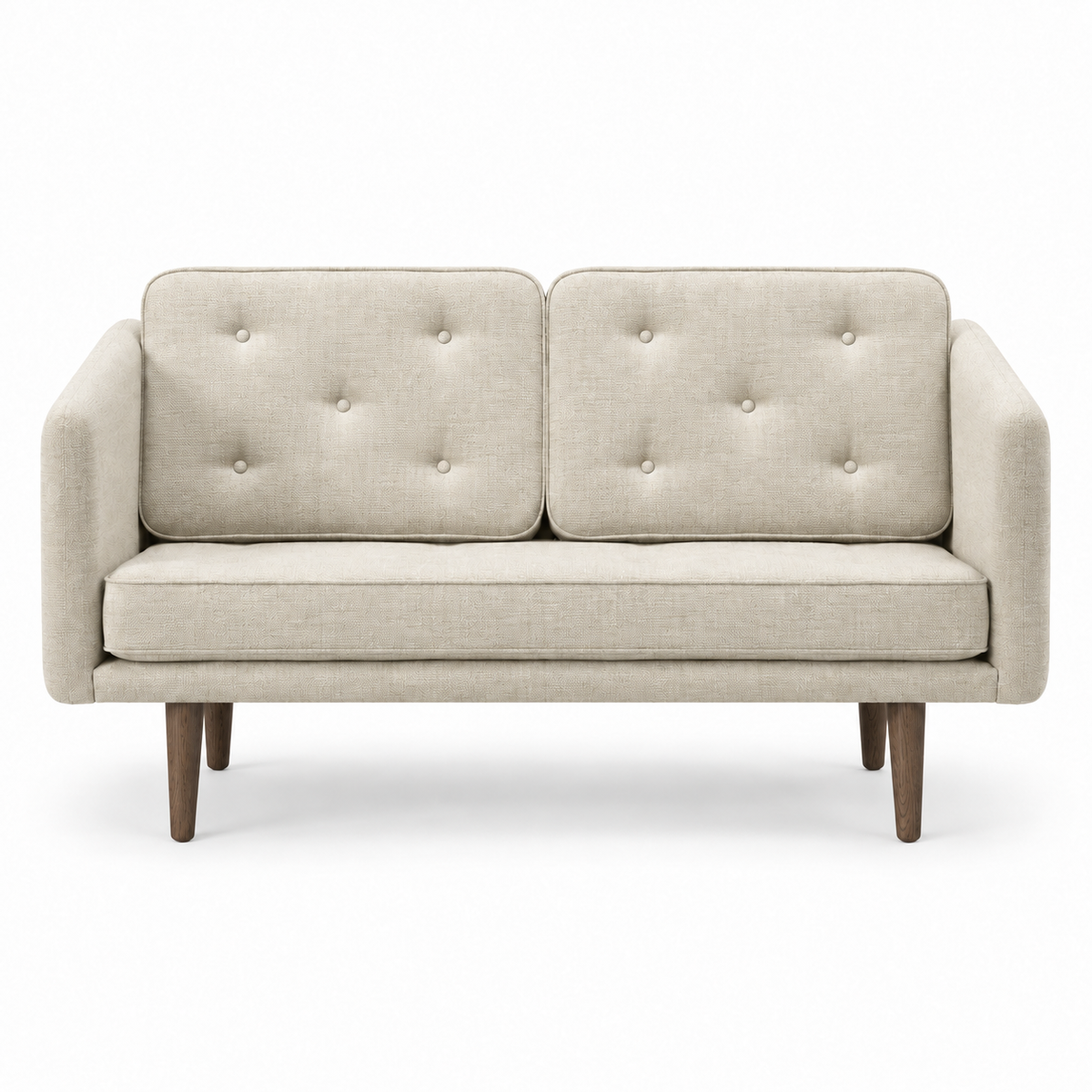 No. 1 Sofa 2-personers, Mood af Børge Mogensen - Mood 1104 - Røget eg bejdset - Jacobsen Plus
