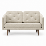 No. 1 Sofa 2-personers, Mood af Børge Mogensen - Mood 1104 - Røget eg bejdset - Jacobsen Plus
