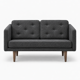 No. 1 Sofa 2-personers, Mood af Børge Mogensen - Mood 2101 - Røget eg bejdset - Jacobsen Plus
