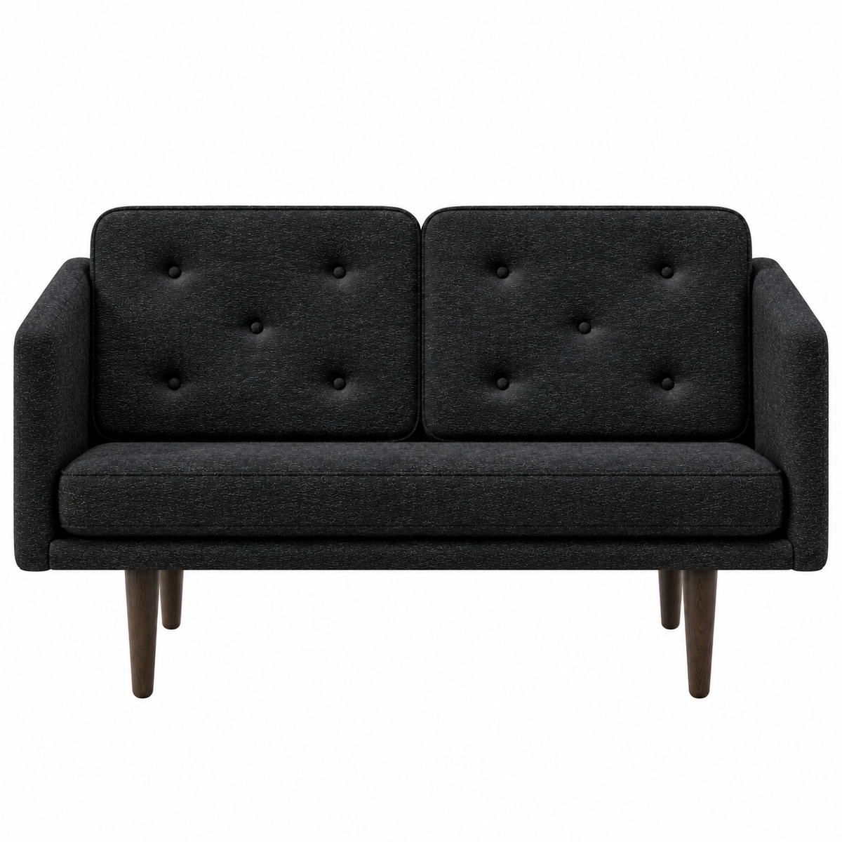 No. 1 Sofa 2-personers, Mood af Børge Mogensen - Mood 2104 - Røget eg bejdset - Jacobsen Plus