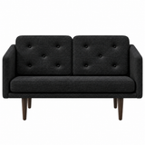 No. 1 Sofa 2-personers, Mood af Børge Mogensen - Mood 2104 - Røget eg bejdset - Jacobsen Plus