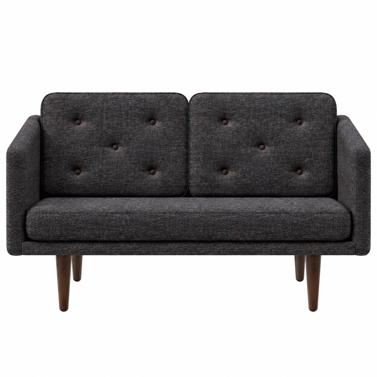 No. 1 Sofa 2-personers, Mood af Børge Mogensen - Mood 2105 - Røget eg bejdset - Jacobsen Plus