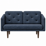 No. 1 Sofa 2-personers, Mood af Børge Mogensen - Mood 2106 - Røget eg bejdset - Jacobsen Plus