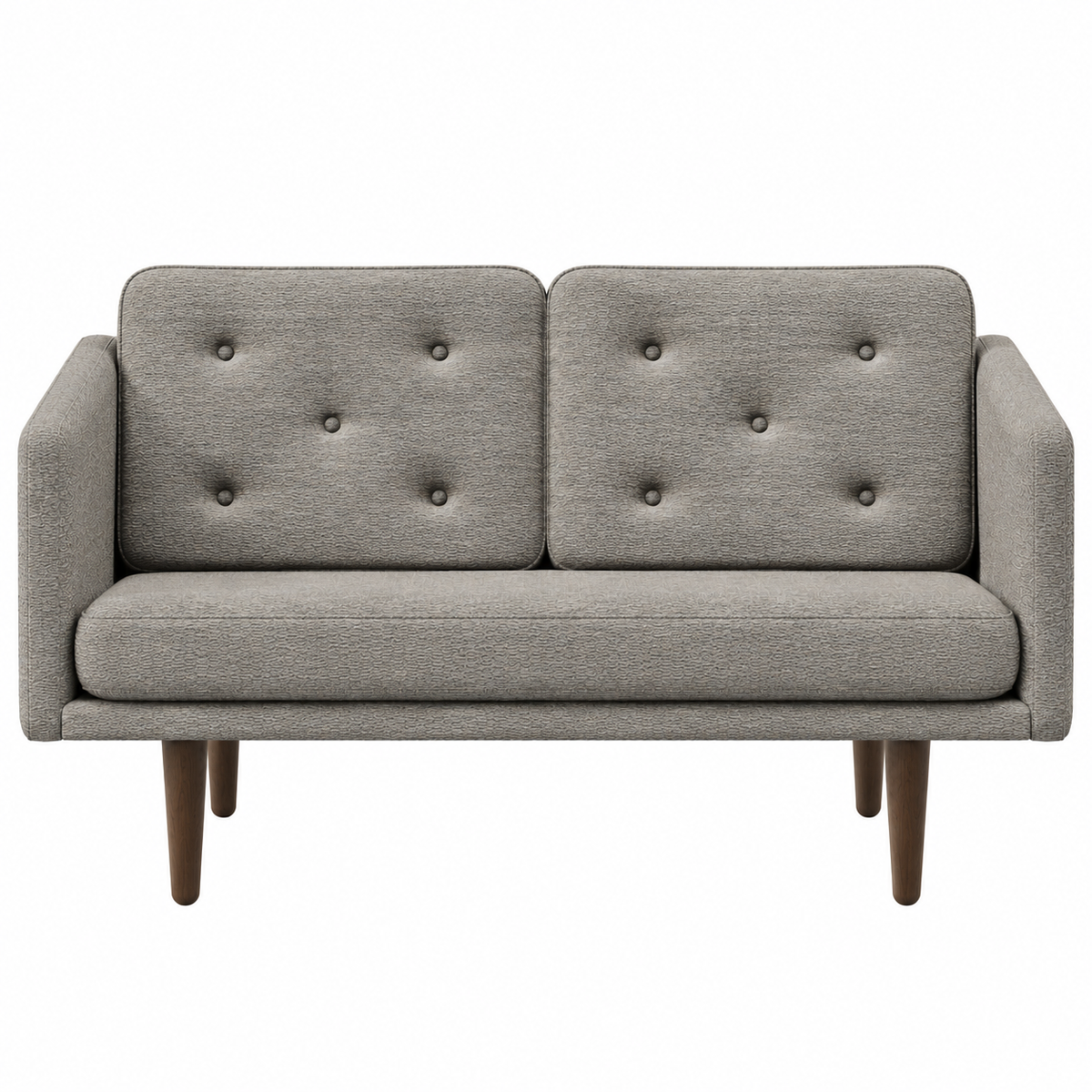 No. 1 Sofa 2-personers, Mood af Børge Mogensen - Mood 3101 - Røget eg bejdset - Jacobsen Plus