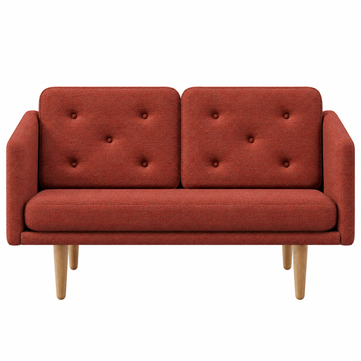 No. 1 Sofa 2-personers, Mood af Børge Mogensen - Mood 3102 - Olieret eg - Jacobsen Plus