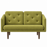 No. 1 Sofa 2-personers, Mood af Børge Mogensen - Mood 3104 - Røget eg bejdset - Jacobsen Plus