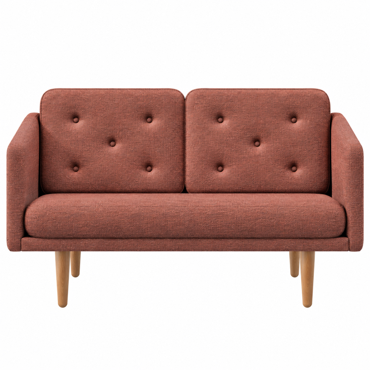 No. 1 Sofa 2-personers, Mood af Børge Mogensen - Mood 3105 - Olieret eg - Jacobsen Plus