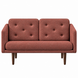 No. 1 Sofa 2-personers, Mood af Børge Mogensen - Mood 3105 - Røget eg bejdset - Jacobsen Plus