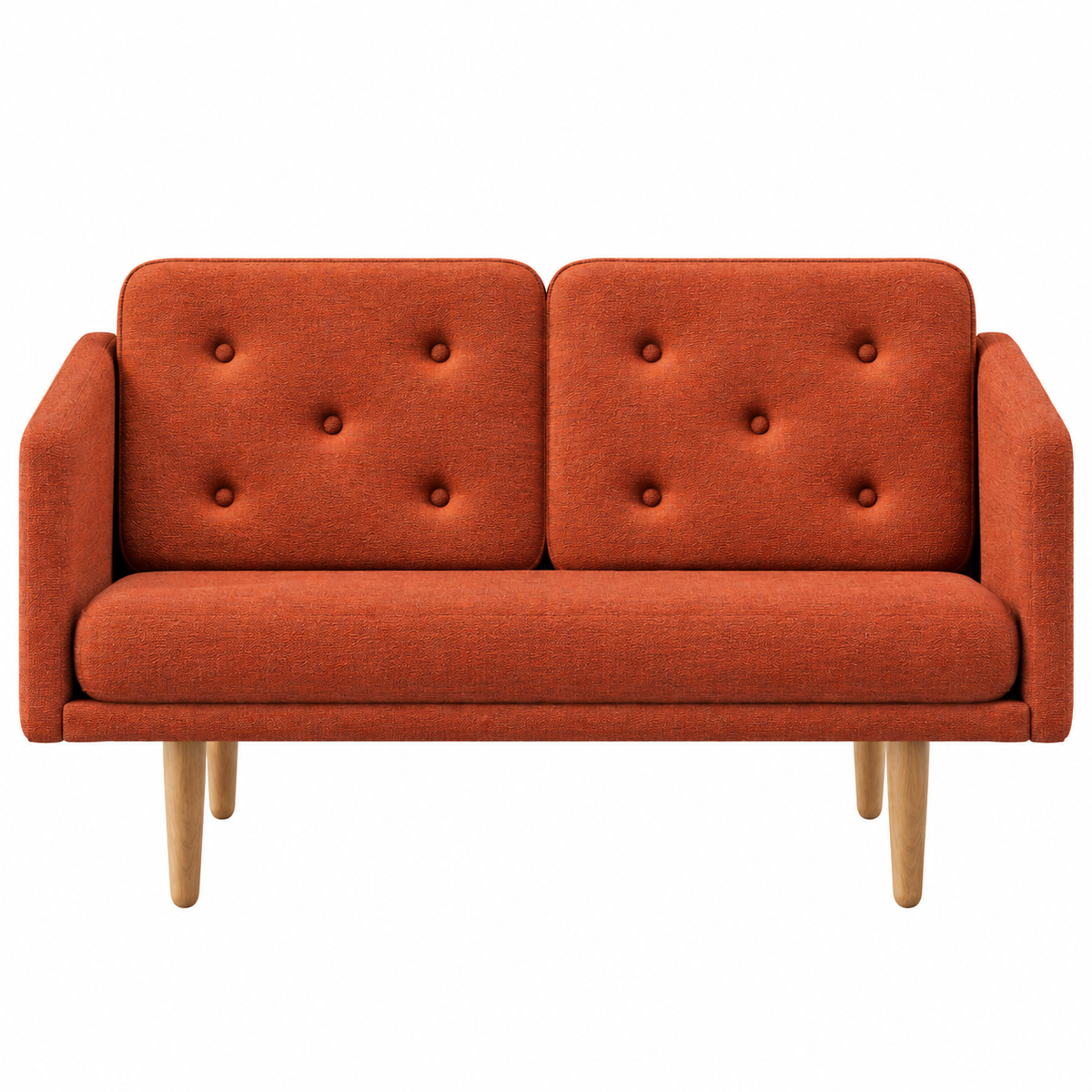 No. 1 Sofa 2-personers, Mood af Børge Mogensen - Mood 4101 - Olieret eg - Jacobsen Plus