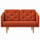 No. 1 Sofa 2-personers, Mood af Børge Mogensen - Mood 4101 - Olieret eg - Jacobsen Plus