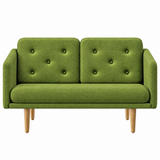 No. 1 Sofa 2-personers, Mood af Børge Mogensen - Mood 4103 - Olieret eg - Jacobsen Plus