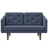No. 1 Sofa 2-personers, Mood af Børge Mogensen - Mood 5104 - Røget eg bejdset - Jacobsen Plus