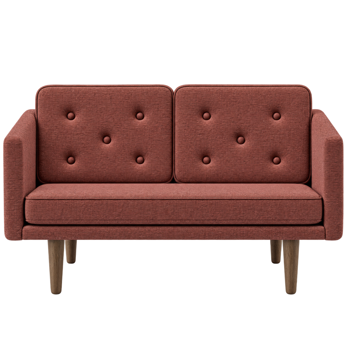 No. 1 Sofa 2-personers, Mood af Børge Mogensen - Mood 8101 - Røget eg bejdset - Jacobsen Plus