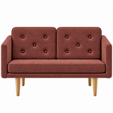 No. 1 Sofa 2-personers, Mood af Børge Mogensen - Mood 8101 - Olieret eg - Jacobsen Plus