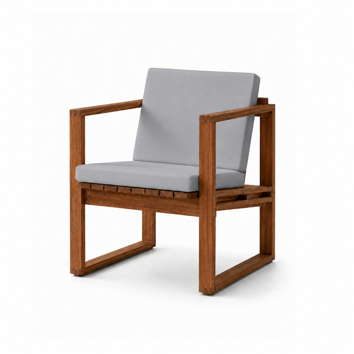 BK11 udendørs loungestol, olieret teak inkl. charcoal hynde fra Carl Hansen & Søn - 1 - Jacobsen Plus