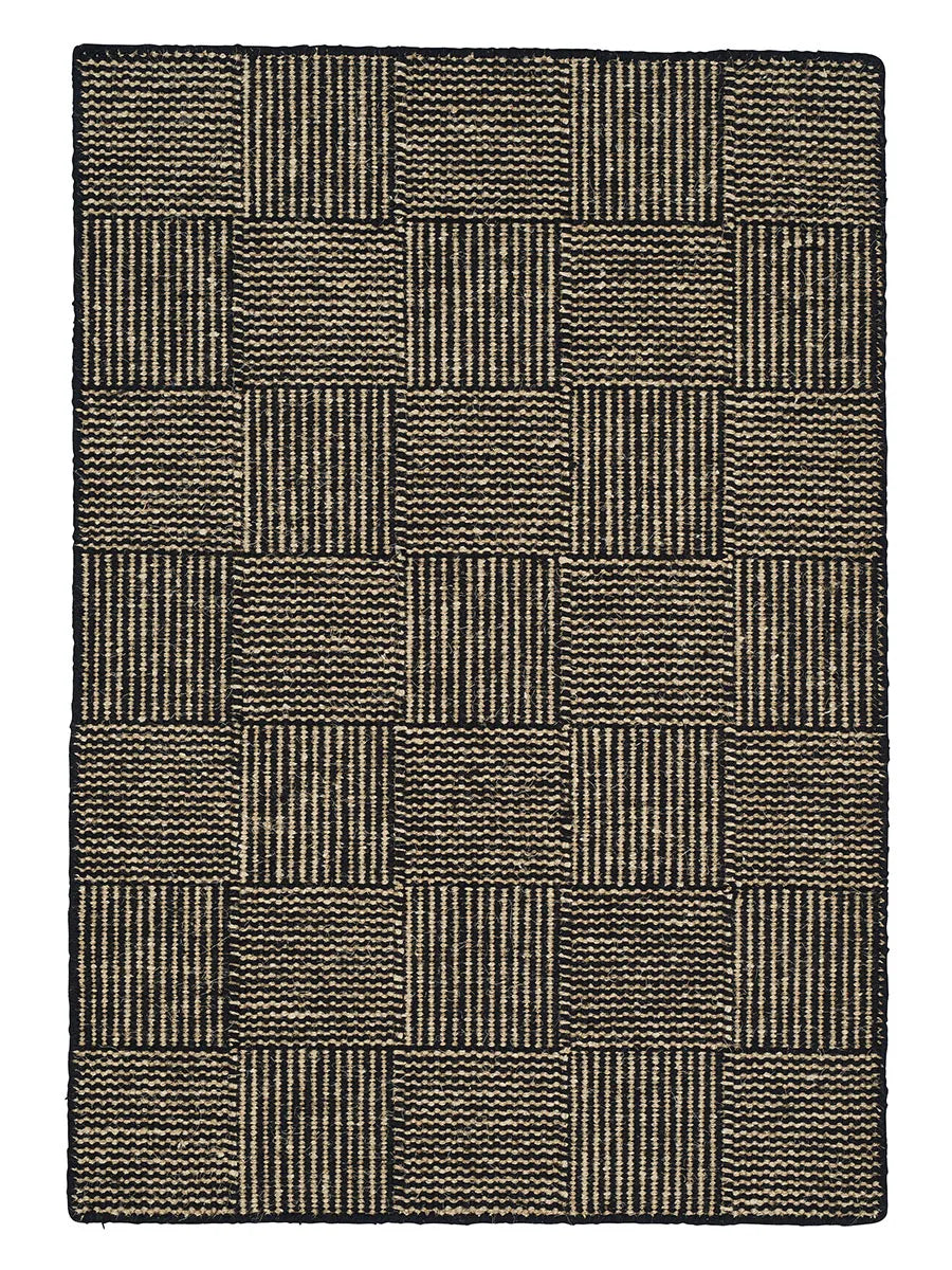 Chess Tæppe fra Linie Design - Black / 140 x 200 cm - Jacobsen Plus
