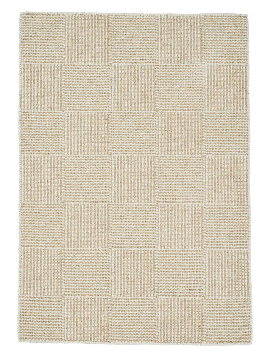 Chess Tæppe fra Linie Design - White / 140 x 200 cm - Jacobsen Plus