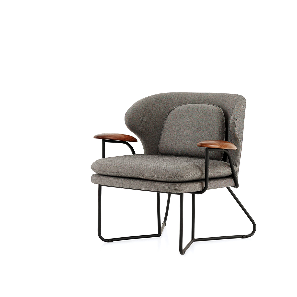 Chillax Lounge Chair – Walnut Natural / Hallingdal 130 / Black Matt & Gold, fra Stellar Works - 1 - Jacobsen Plus