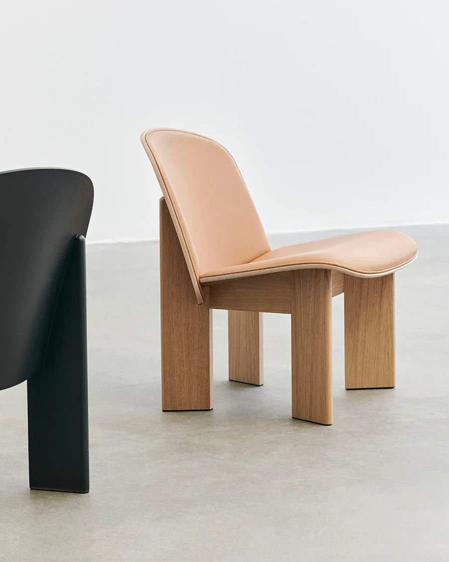Chisel Lounge Chair m/polstring fra Hay