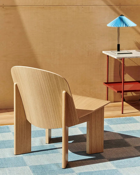 Chisel Lounge Chair u/polstring fra Hay - Lakeret bøg - Bordeaux - Jacobsen Plus