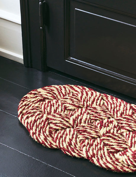 Coco Door Mat, Swirl fra Hay - Green and black - Jacobsen Plus