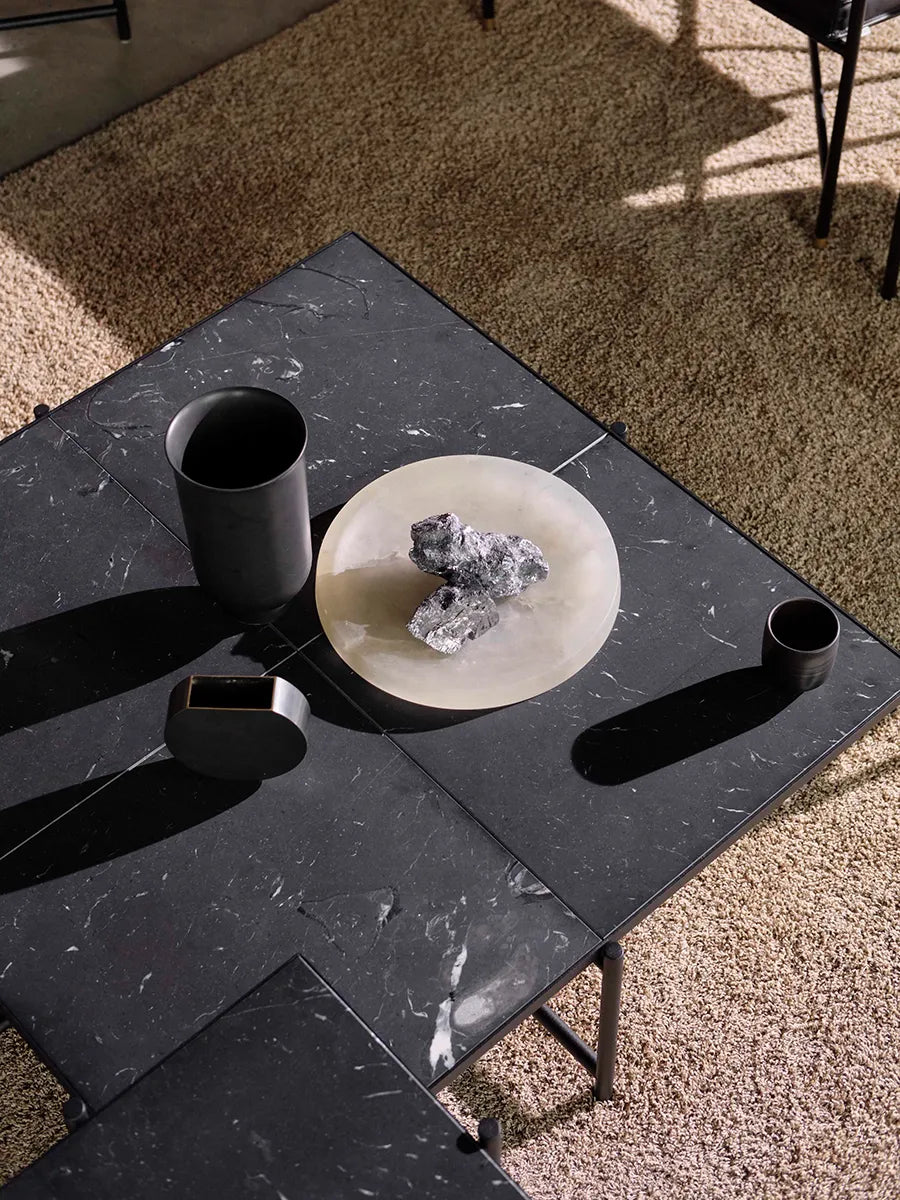 Coffee Table 90, sort marmor fra HANDVÄRK