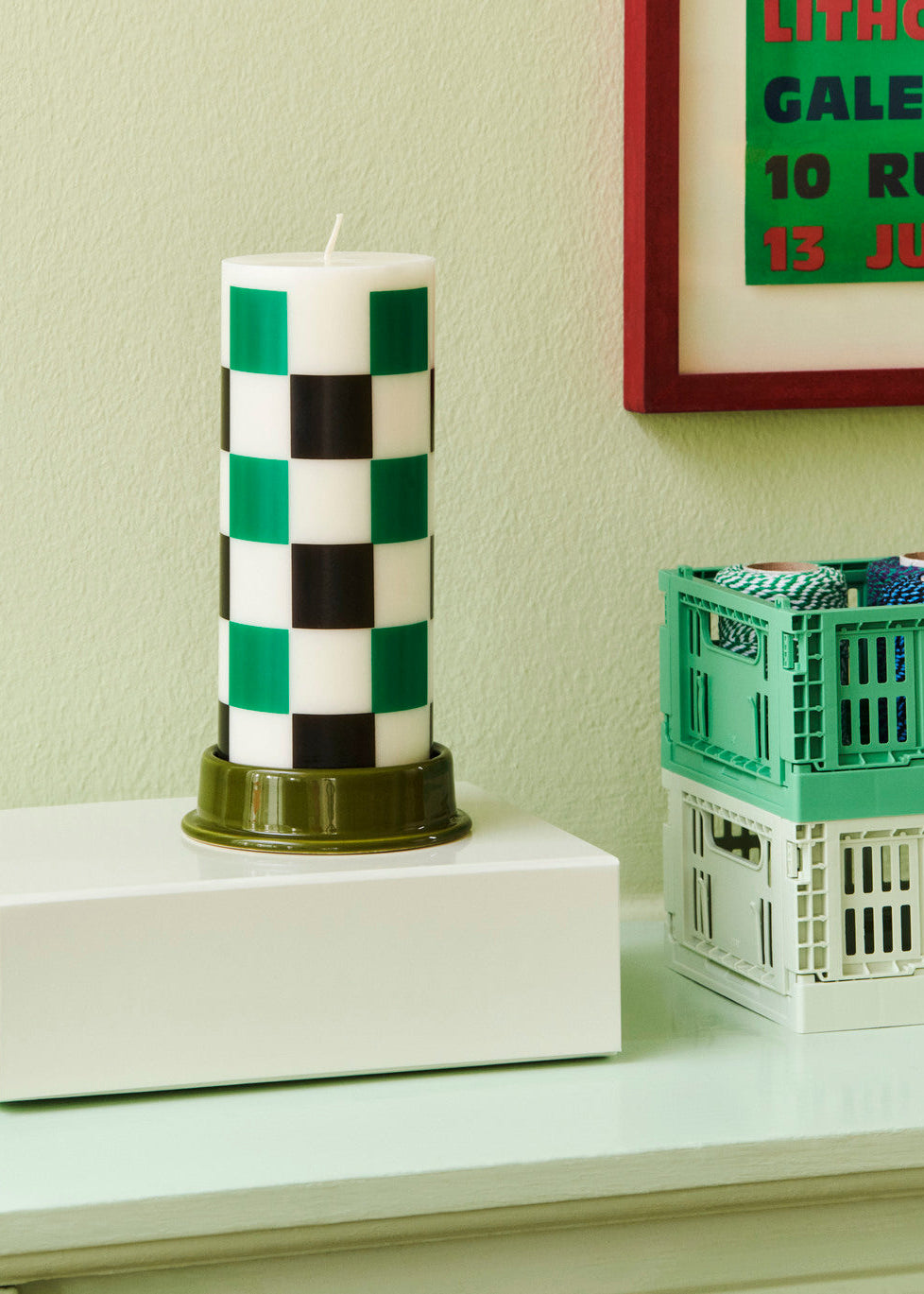 Column Candleholder, army/medium fra Hay